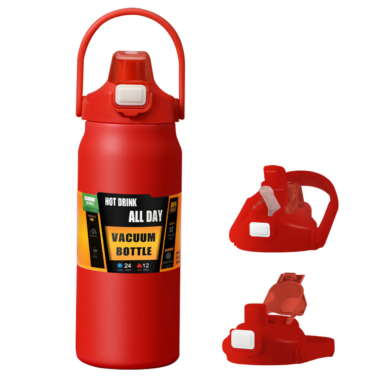 Amazon.com: 27oz /800ml Insulated Water Bottle With Straw and